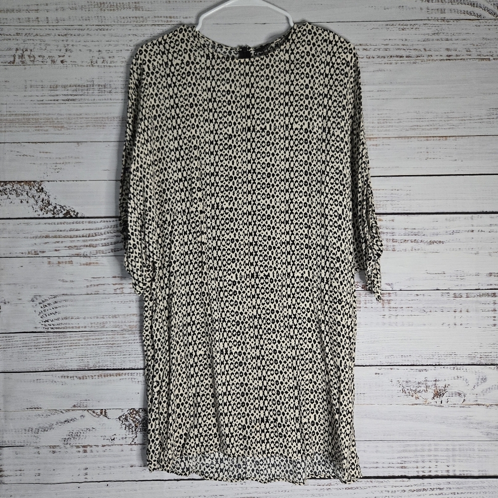 Zara Woman Animal Print Mini Dress Tunic S